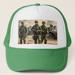 Australian Army Foot Soldiers, Boys Tshirt Trucker Hat