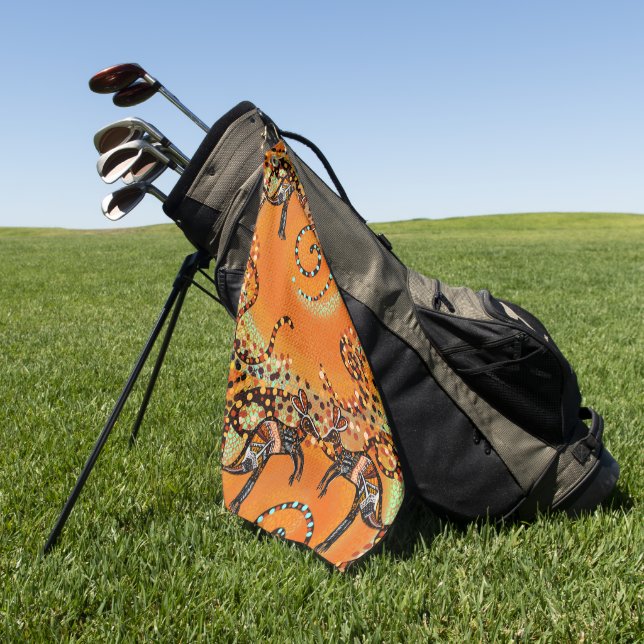 AUSTRALIAN ART GOLF TOWEL (Green)