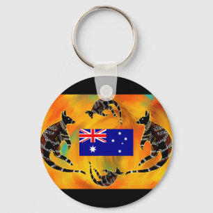 AUSTRALIAN ART  KEY RING