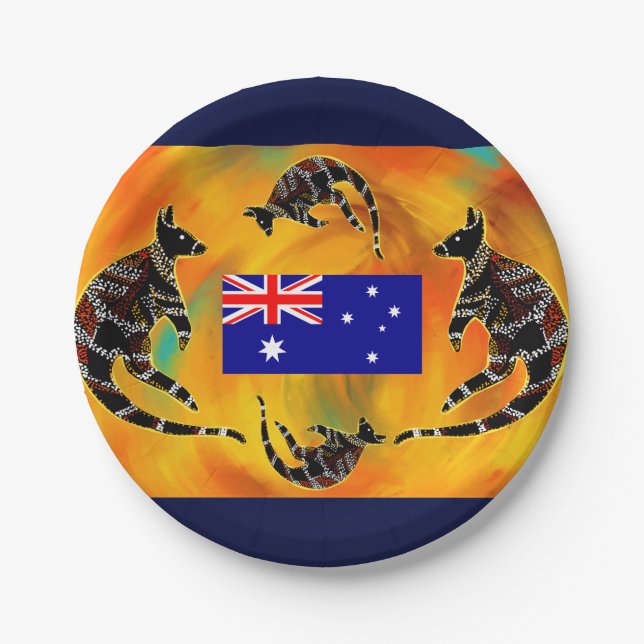 AUSTRALIAN ART  PAPER PLATE (Front)