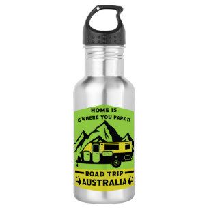 Australian Aussie Caravan Caravanning Summer 532 Ml Water Bottle
