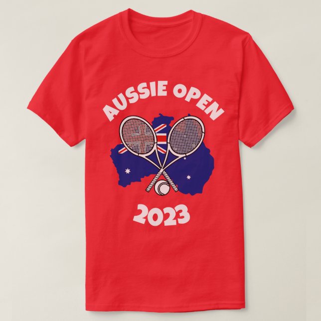 Australian Aussie Open 2023 Tennis T-Shirt (Design Front)