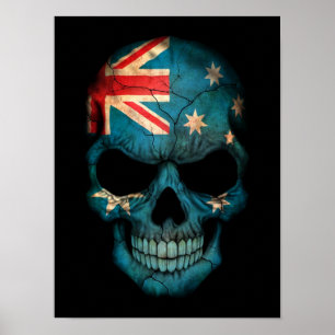 Australian Australia "Australian flag" "flag of Au Poster