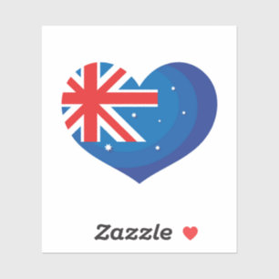 Australian. Australian Flag. Heart. 