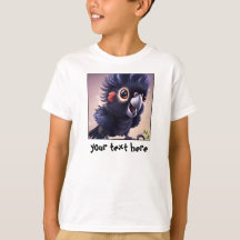 Australian Baby Black Cockatoo Editable T-Shirt