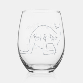 Australian Bachelorette Party Stemless Wine Glass