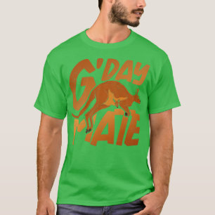 Australian Backpacker Zoo Animal Marsupial Kangaro T-Shirt