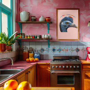 Australian Bird Wildlife, Cassowary Photo Print