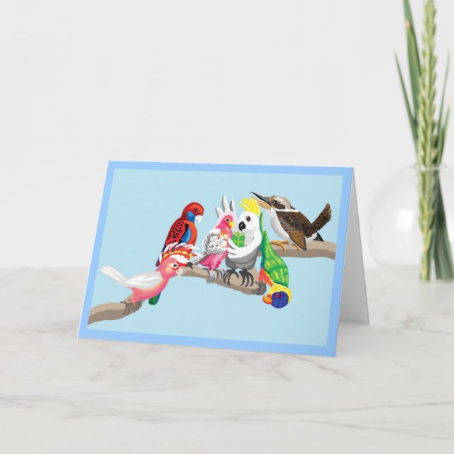 Australian birds are so pretty holiday card (Front)