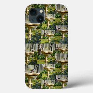Australian Birds On A Bird Bath, iPhone 13 Case