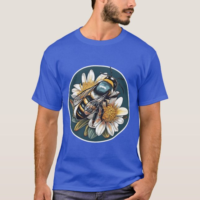 Australian Blue Banded Bee A Unique Native Species T-Shirt (Front)