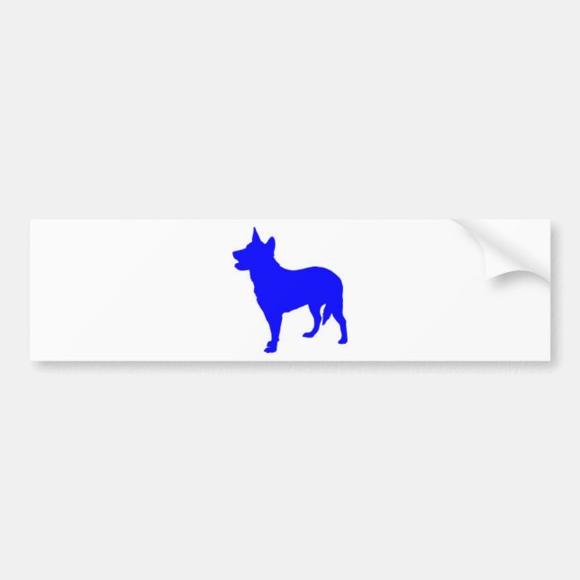 Australian Blue Heeler Bumper Sticker (Front)