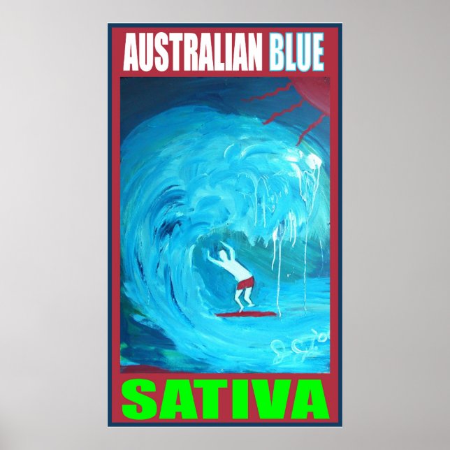 AUSTRALIAN BLUE SATIVA POSTER (Front)
