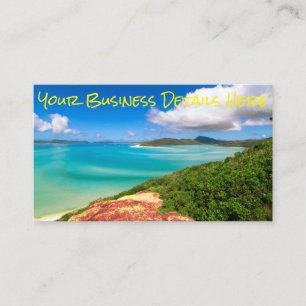 Australian Blue Tropical Island Beach Business Card