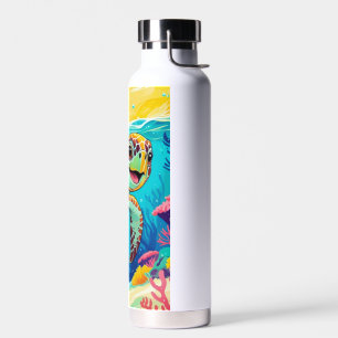 Australian Boho Turtle Water Bottle Sunny