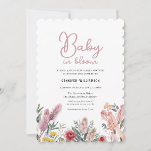 Australian Botanical Baby Shower invitation