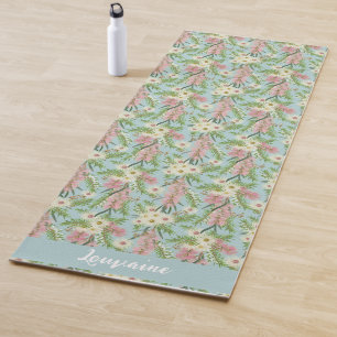 Australian Bottlebrush Country Garden Blue Yoga Ma Yoga Mat