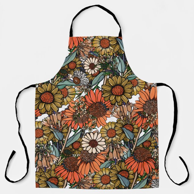 Australian Bush Wildflower Garden Apron (Front)