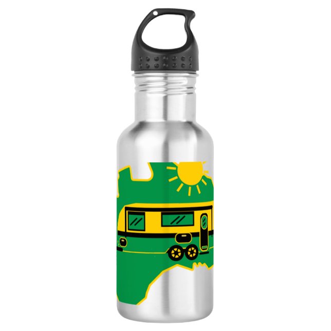 Australian Caravan Camping    710 Ml Water Bottle (Front)