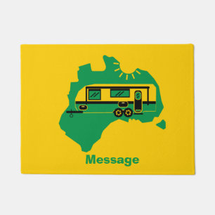 Australian Caravan Camping    Doormat