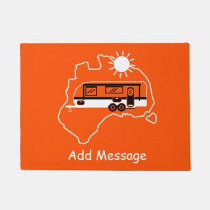 Australian Caravan Camping      Doormat