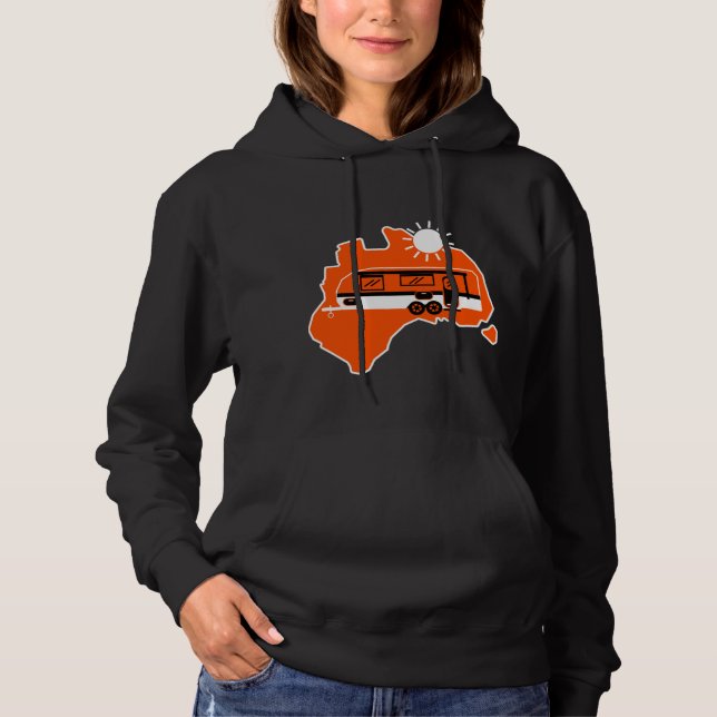 Australian Caravan Camping     Hoodie (Front)