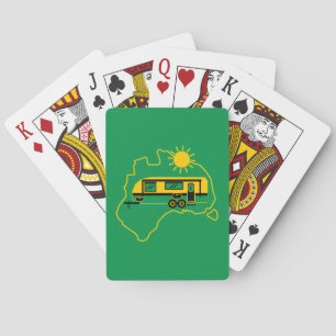 Australian Caravan Camping Playing Cards