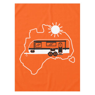 Australian Caravan Camping      Tablecloth