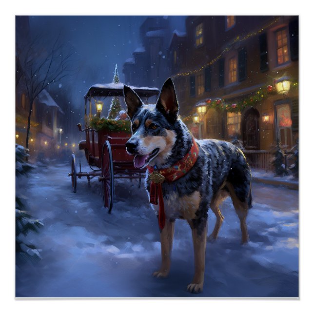 Australian Cattle Christmas Festive Season  Poster (Front)