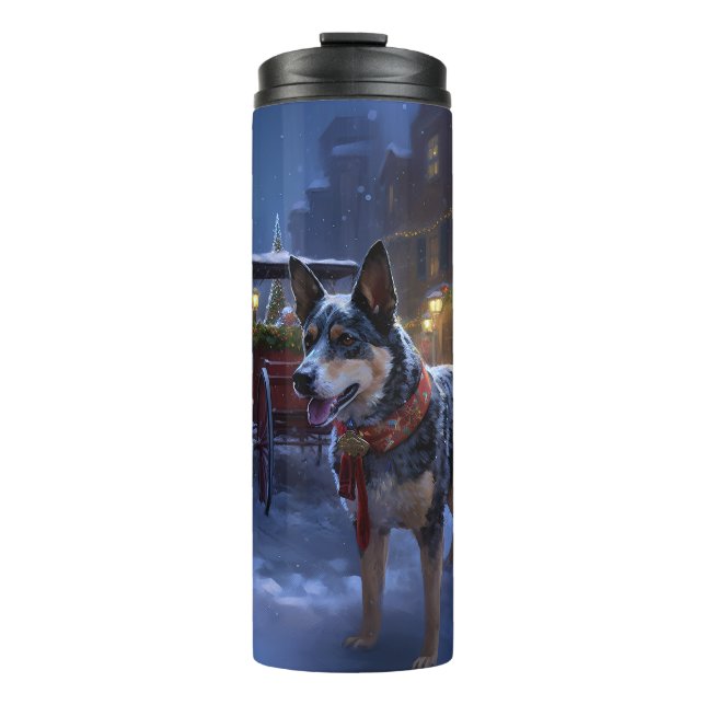 Australian Cattle Christmas Festive Season  Thermal Tumbler (Front)