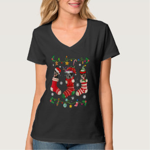 Australian Cattle Christmas Socks Xmas Dog T-Shirt