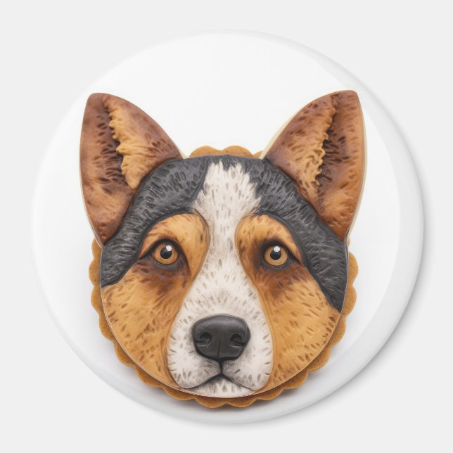 Australian Cattle Dog 3D Inspired Magnet (Front)