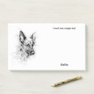 Australian Cattle Dog Abstract Art Dog Name Post-it Notes