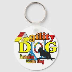 Australian Cattle Dog Agility Key Ring