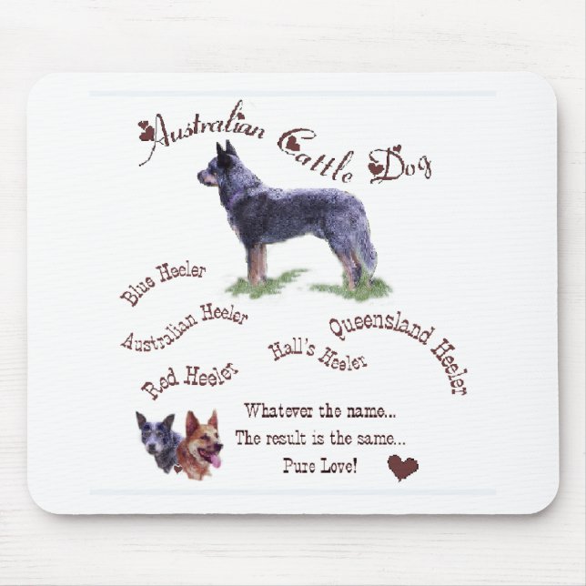 Australian Cattle Dog Art Gifts Mouse Mat (Front)