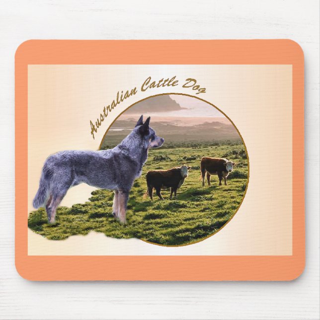 Australian Cattle Dog Art Mouse Mat (Front)