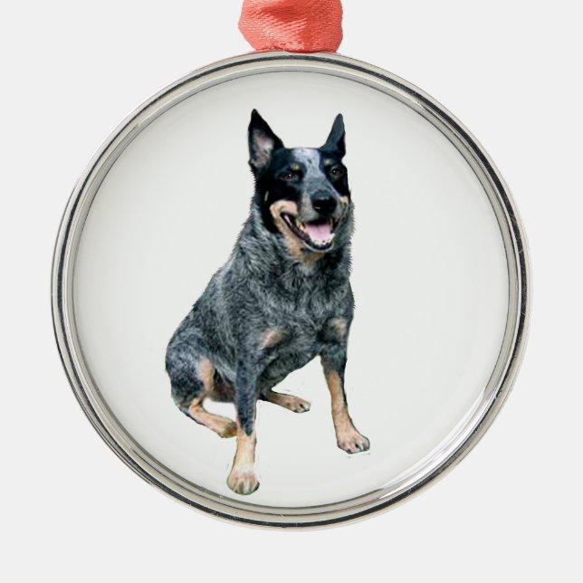 Australian Cattle Dog (B) Metal Tree Decoration (Front)