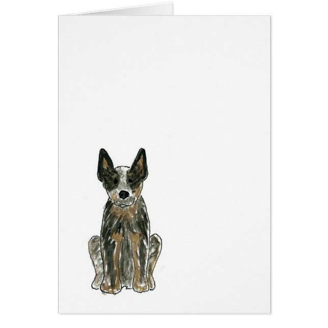 Australian Cattle Dog Blue Heeler Card (Front)