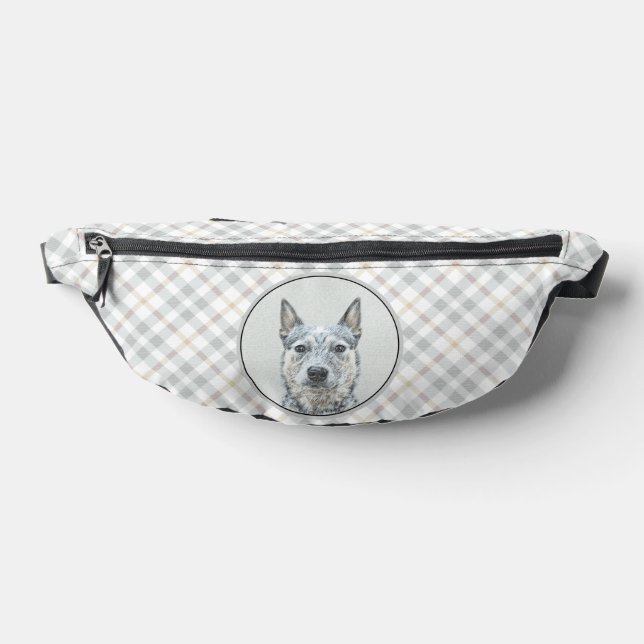 Australian Cattle Dog Blue Heeler Original Dog Art Bum Bags (Lay Down)