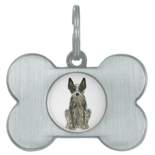 Australian Cattle Dog Blue Heeler Pet Tag (Front)