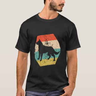 Australian Cattle Dog Breed Retro Distressed Hexag T-Shirt