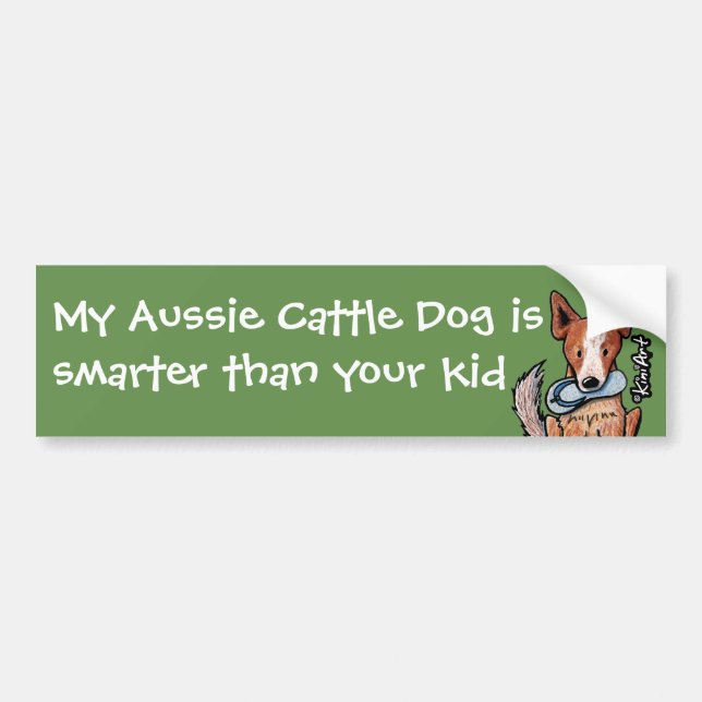 Australian Cattle Dog Bumper Sticker (Front)