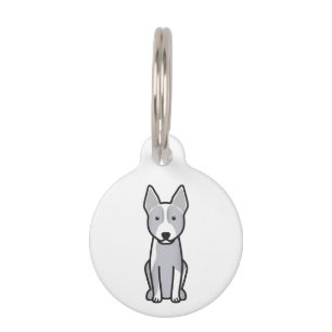 Australian Cattle Dog Cartoon Pet Tag