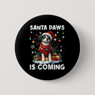 Australian Cattle Dog Christmas Tree Decorations D 6 Cm Round Badge