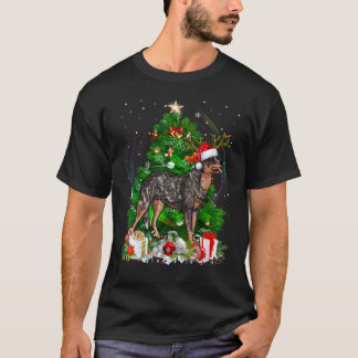 Australian Cattle Dog Christmas Tree Light Pajama T-Shirt