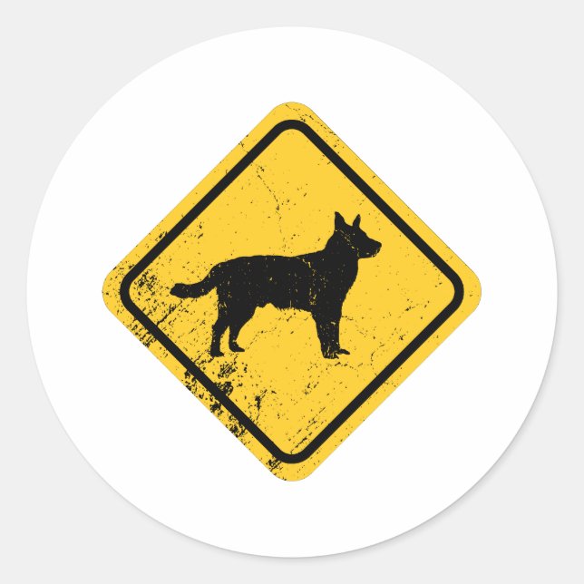 Australian Cattle Dog Classic Round Sticker (Front)