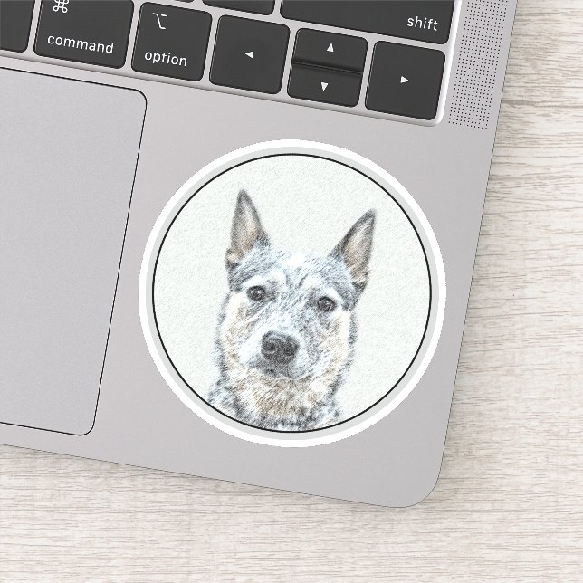 Australian Cattle Dog - Cute Original Dog Art (Detail)