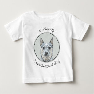 Australian Cattle Dog - Cute Original Dog Art Baby T-Shirt