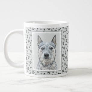 Australian Cattle Dog - Cute Original Dog Art Large Coffee Mug