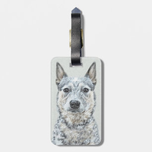 Australian Cattle Dog - Cute Original Dog Art Luggage Tag